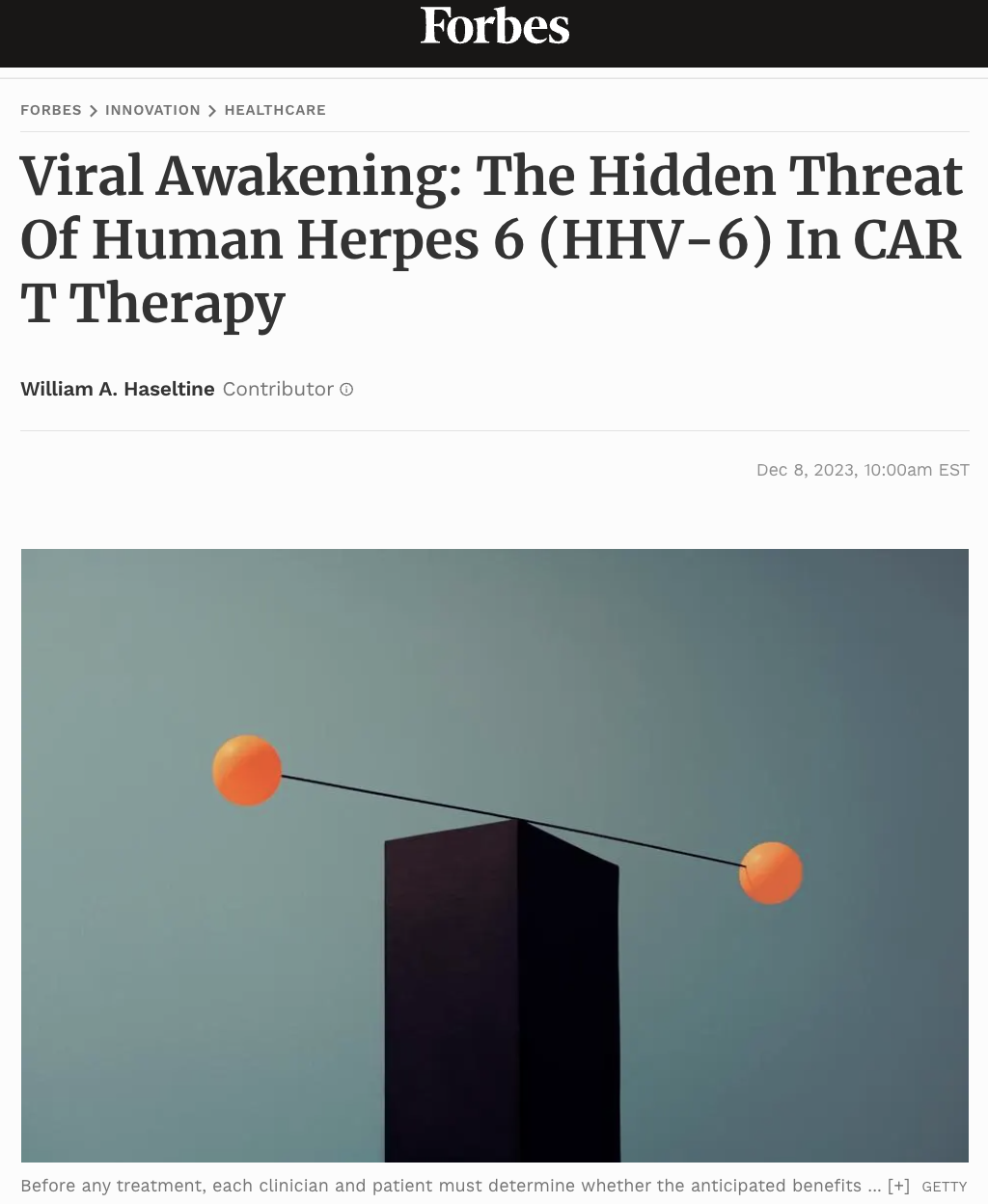 Viral Awakening: The Hidden Threat of Human Herpes 6 (HHV-6) in CAR T Therapy